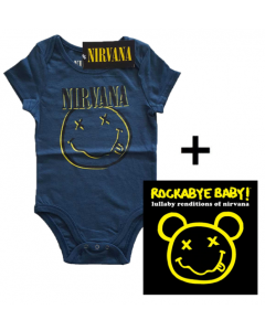 Giftset Nirvana Onesie Baby Smiley & Nirvana CD