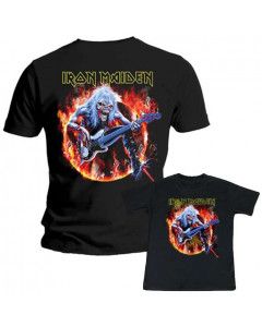 Set Iron Maiden papa shirt & Iron Maiden kinder t-shirt