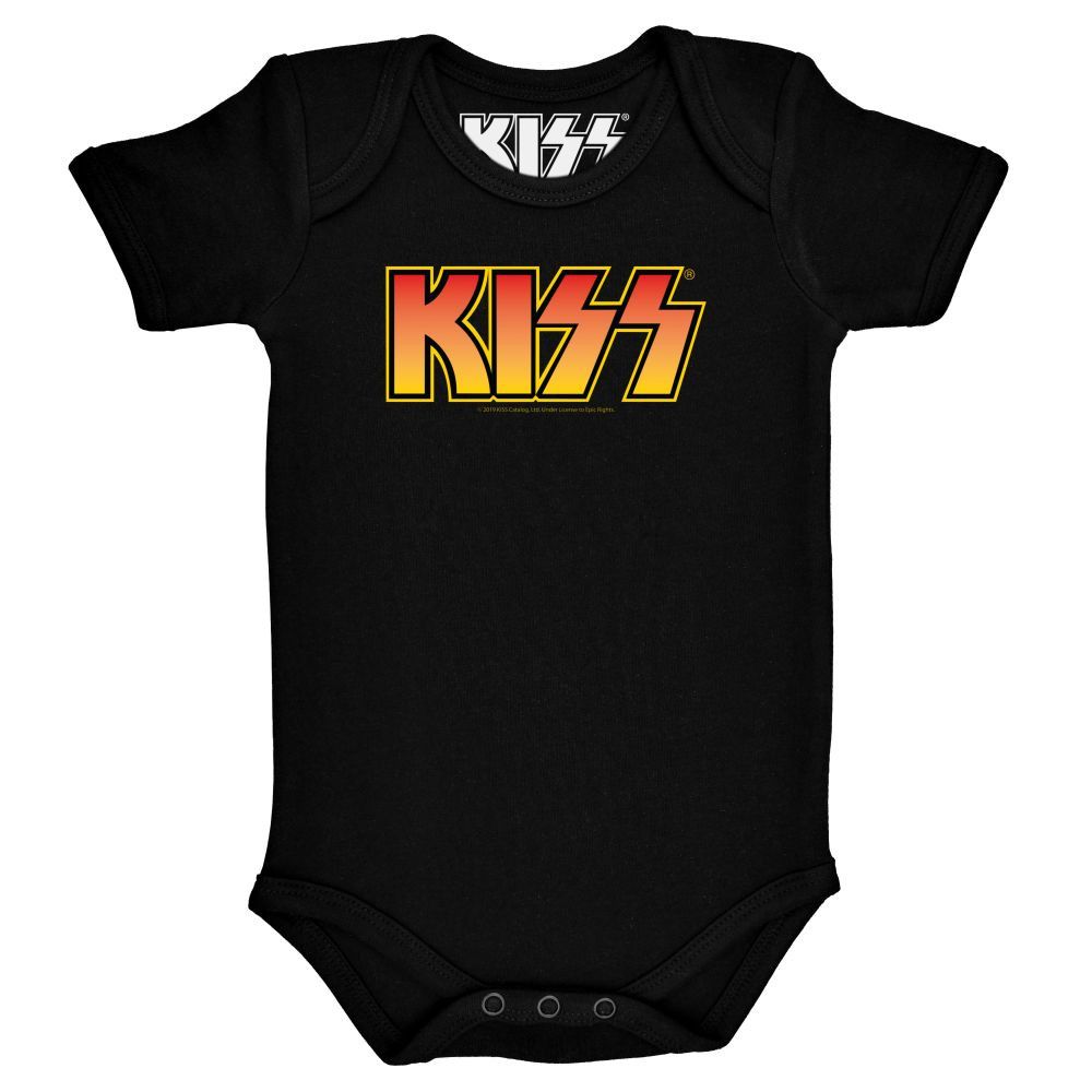 MNSTK Babys Bodysuit Romper Jumpsuit Kiss Band Logo