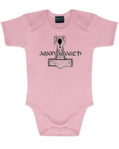 Amon Amarth Baby Grow Logo Pink