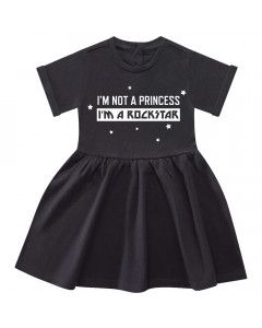 I'm not a princess I'm a rockstar Baby Kleid 