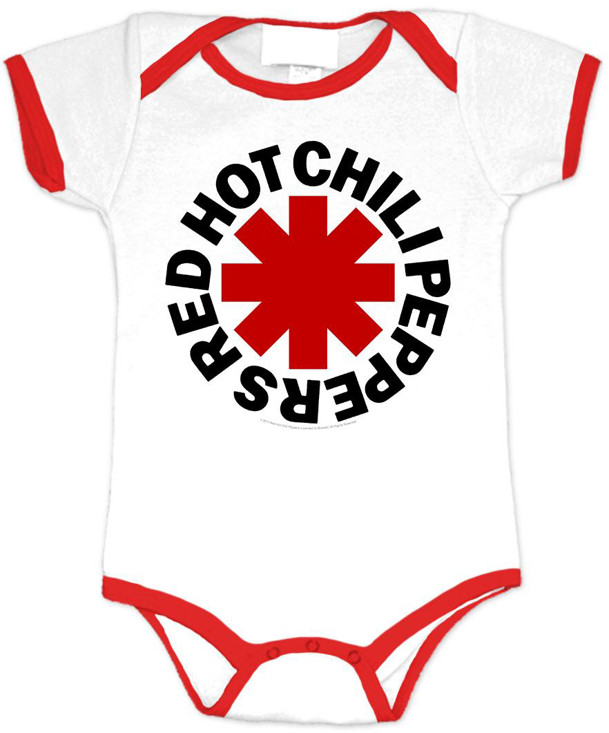 Red Hot Chili Peppers body baby rock metal White/Red