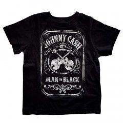 Johnny Cash T-shirt Man in Black