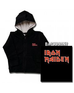 Iron Maiden Kids-hættetrøje med lynlås (Print on Demand)