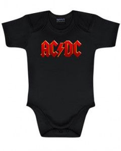 ACDC Baby Grow AC/DC Logo Colour
