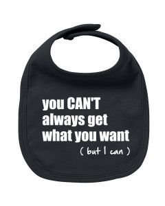Rock baby bib you can't always get what you want