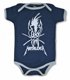 Metallica scary guy blue onesie