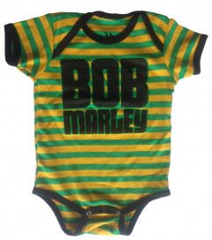 Bob Marley Baby Onesie Jamaica Stripe