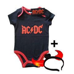 AC/DC Devil Horns Baby Body