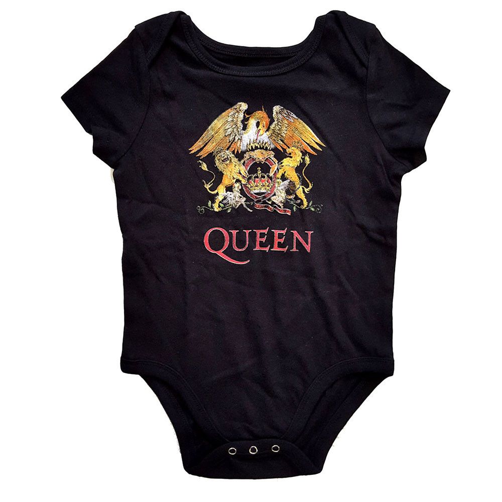 queen crest baby onesie rock