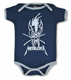 Authentic METALLICA Crayon Infant Creeper Bodysuit 6-24 Month NEW 