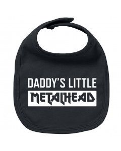 Metal baby bib daddy's little metalhead