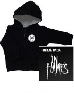 In Flames Kids-hættetrøje med lynlås (Print on Demand)