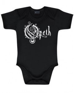 Opeth Onesie Baby Rocker metal logo