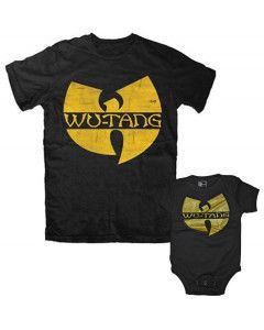 Duo Rockset Wu-Tang Clan Father's T-shirt & Wu-Tang Clan Onesie Baby