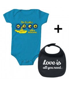 Beatles Baby Body & Love is all you Need Lätzchen