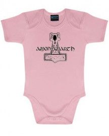Amon Amarth Baby Grow Logo Pink
