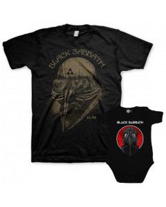 Set Rock duo t-shirt pour papa Black Sabbath & Black Sabbath body Bébé