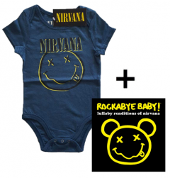 Giftset Nirvana Onesie Baby Smiley & Nirvana CD