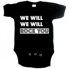 Cool Baby Strampler we will Rock you