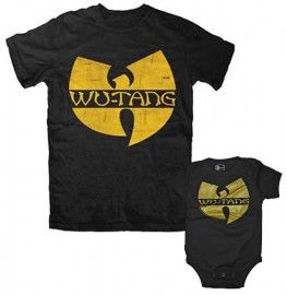 Duo Rockset Wu-Tang Clan Vater-T-shirt & Wu-Tang Clan Baby Body