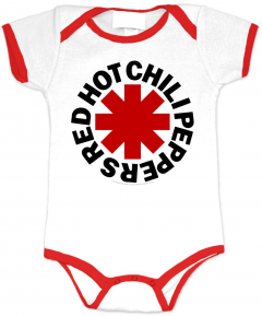 Red Hot Chili Peppers baby romper White/Red