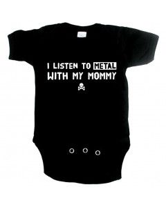 Metal Baby Onesie I listen to metal with my mommy