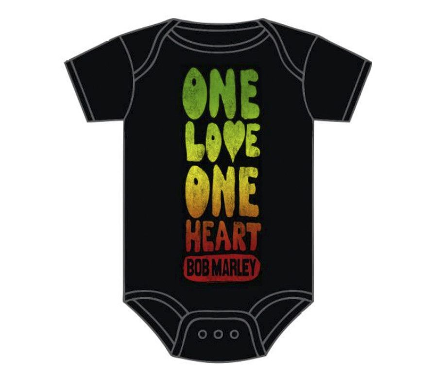Bob Marley Onesie Baby One Love One Heart