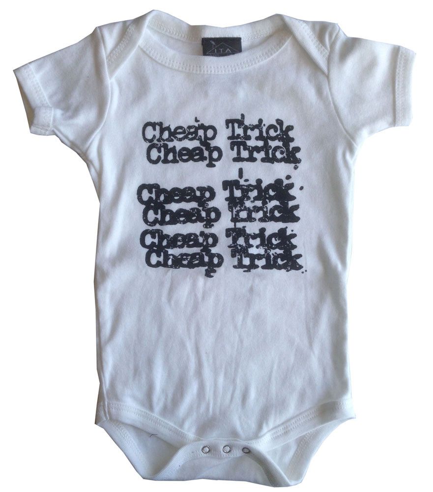 Cheap Trick baby body/romper White Stacked