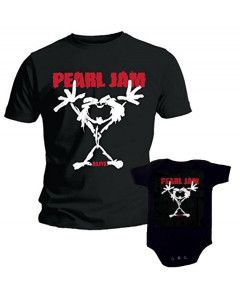 Duo Rockset Pearl Jam papa t-shirt & Pearl Jam baby romper