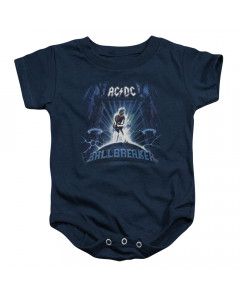 AC/DC baby onesie Ballbreaker Blue
