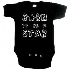 stoere baby romper born to be a star